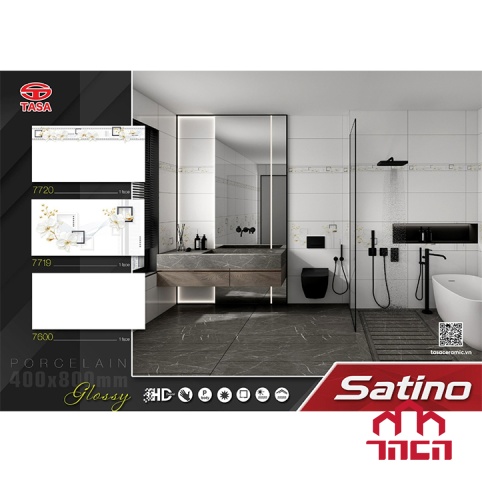 Gạch Ốp Tường Satino 40x80 7600-7719-20