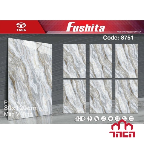 Gạch ốp tường 80x120 Fushita 8751